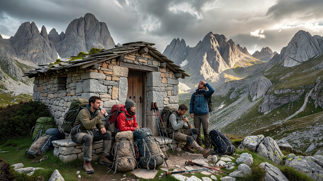 Refugio en la montaña